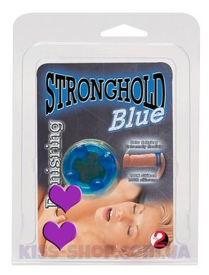 Эрекционное кольцо на член Stronghold Blue, Голубой