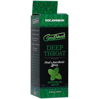 Спрей для мінету Doc Johnson GoodHead DeepThroat Spray - Mystical Mint 59 мл для глибокого мінету