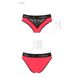 Трусики з широкою гумкою і мереживом Passion PS001 PANTIES red/black, size S