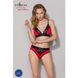 Трусики з широкою гумкою і мереживом Passion PS001 PANTIES red/black, size S