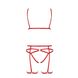 MAGALI SET WITH OPEN BRA red L/XL - Passion