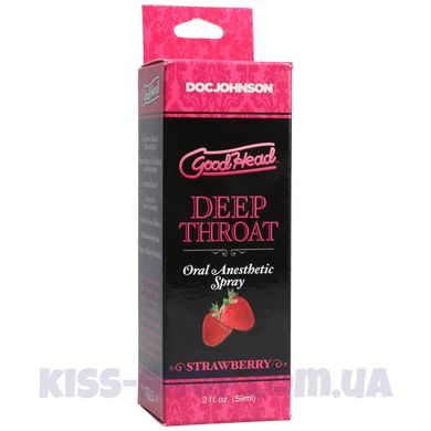 Спрей для глубокого минета Doc Johnson GoodHead Deep Throat Spray – Sweet Strawberry (59 мл)
