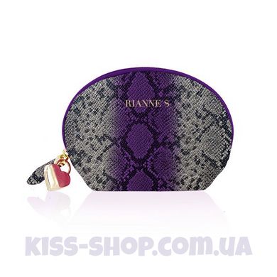 Вібратор для точки G Rianne S: Boa Mini Purple, 10 режимів роботи, медичний силікон, косметичка-чохо