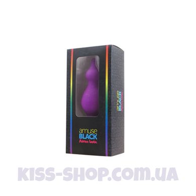 Анальна пробка Adrien Lastic Amuse Medium Purple (M) з двома переходами, макс. діаметр 3,6 см