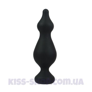 Анальна пробка Adrien Lastic Amuse Big Black (L) з двома переходами, макс. діаметр 4,4 см