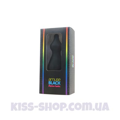 Анальна пробка Adrien Lastic Amuse Big Black (L) з двома переходами, макс. діаметр 4,4 см