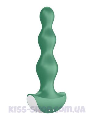 Анальний стимулятор-намистини з двома моторами Satisfyer Lolli-Plug 2 Green