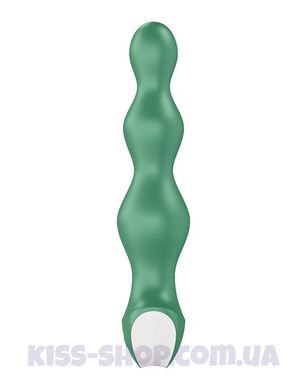 Анальний стимулятор-намистини з двома моторами Satisfyer Lolli-Plug 2 Green