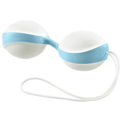 Вагінальні кульки для жінок Amor Gym Balls Duo біло-блакитні