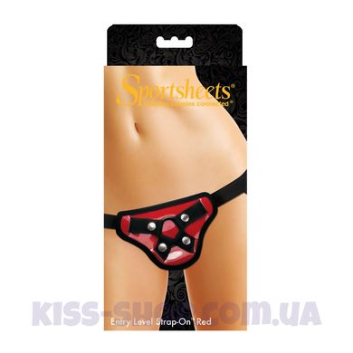 Трусы для страпона Sportsheets - Entry Level Strap-On Red, классика на все времена