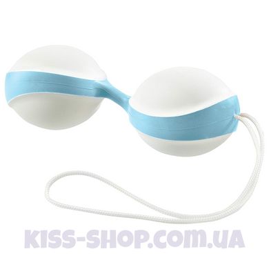 Вагінальні кульки для жінок Amor Gym Balls Duo біло-блакитні