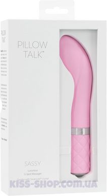 Вібратор для точки G Pillow Talk Sassy Pink з кристалом Сваровскі