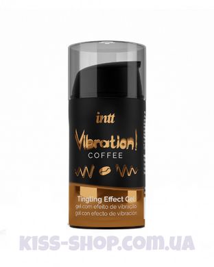 Рідкий вібратор Intt Vibration Coffee (15 мл), густий гель, дуже смачний, діє до 30 хвилин