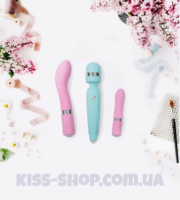 Вібратор для точки G Pillow Talk Sassy Pink з кристалом Сваровскі