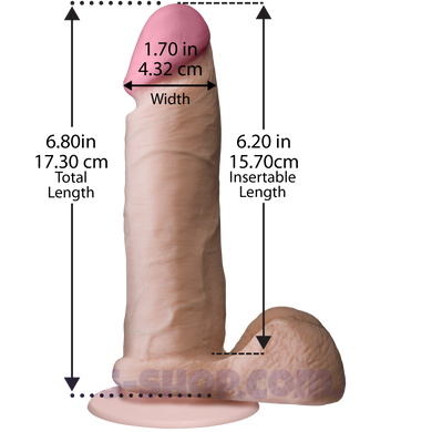 Фаллоимитатор Doc Johnson The Realistic Cock 6 inch White - ULTRASKYN