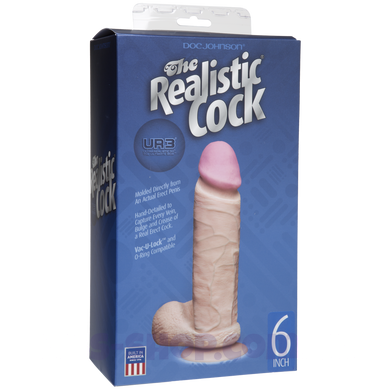 Фаллоимитатор Doc Johnson The Realistic Cock 6 inch White - ULTRASKYN