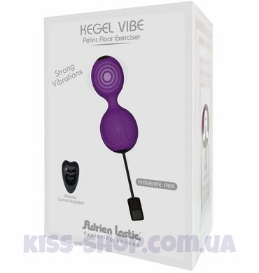 Вагинальные шарики с вибрацией Adrien Lastic Kegel Vibe Purple