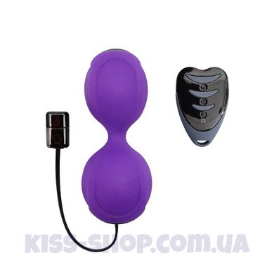 Вагинальные шарики с вибрацией Adrien Lastic Kegel Vibe Purple