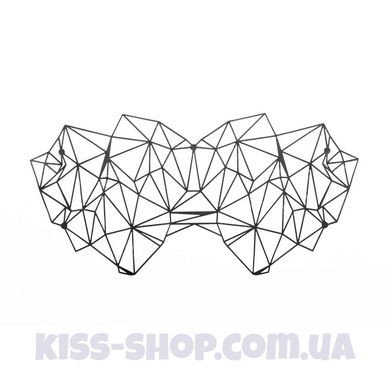 Маска на обличчя Bijoux Indiscrets - Kristine Mask, вінілова, клейове кріплення, без зав'язок