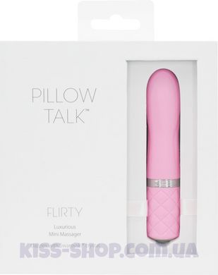 Роскошный вибратор PILLOW TALK - Flirty Pink с кристаллом Сваровски