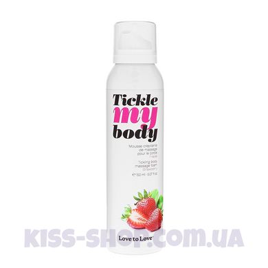 Масажна піна Love To Love TICKLE MY BODY Strawberry (150 мл) зволожувальна