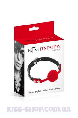 Класичний кляп з силіконовою кулькою Fetish Tentation Silicone Gag Ball