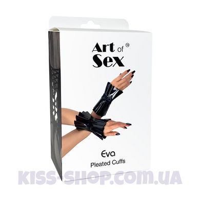 Плісовані манжети на руки Art of Sex - Eva, колір чорный