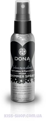 (SALE) Спрей для тела с блестками DONA Shimmer Spray Silver (60 мл)