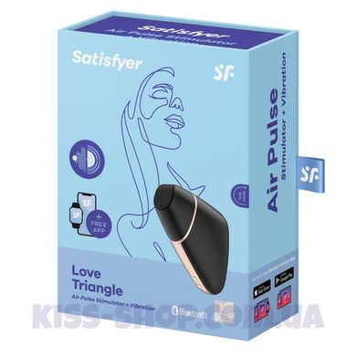 Вакуумний стимулятор для клітора Satisfyer Love Triangle Black