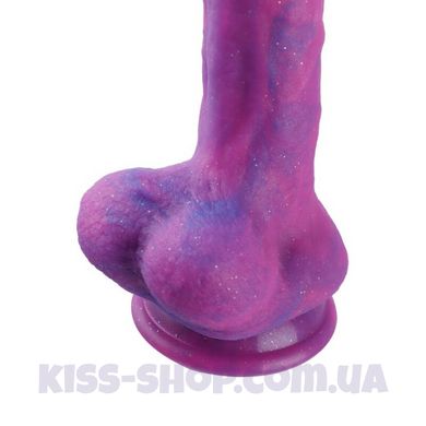 Фалоімітатор 8.2″ з вібрацією для секс-машин Hismith Purple Silicone Dildo with Vibe, KlicLok