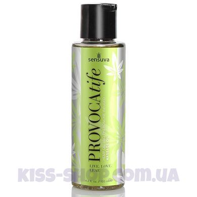 Масажна олія Sensuva: Provocatife Hemp Oil Infused Massage (125 мл) з феромонами і олією конопель