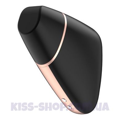 Вакуумний кліторальний стимулятор Satisfyer Love Triangle Black з керуванням через інтернет