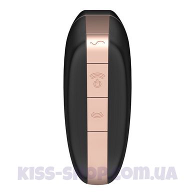 Вакуумний кліторальний стимулятор Satisfyer Love Triangle Black з керуванням через інтернет