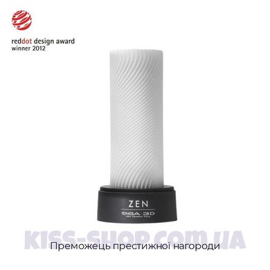 Мастурбатор Tenga 3D Zen, дуже ніжний, з антибактеріального еластомеру зі сріблом