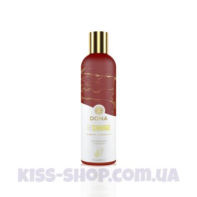 Массажное масло DONA Recharge - Lemongrass & Ginger Essential Massage Oil (120 мл)