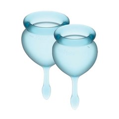 Менструальні чаші в наборі Satisfyer Feel Good light blue