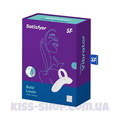 Вібратор на палець Satisfyer Bold Lover White, гнучкий