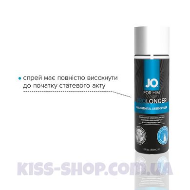 Пролонгувальний спрей System JO Prolonger Spray with Benzocaine (60 мл) не містить мінеральних масел